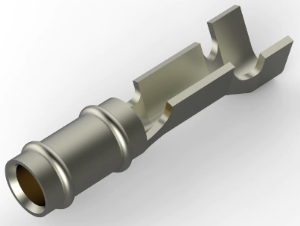 Round plug, Ø 1.47 mm, L 9.65 mm, uninsulated, straight, 0.4-0.15 mm², AWG 26-22, 60983-3
