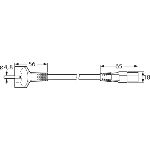 VIIG-H05Z1Z1F3G100-C13/2,50M SW9005 FELLER Power Cords Image 2