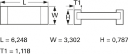 Resistor, metal alloy, SMD 2512 (6330), 10 mΩ, 3 W, ±1 %, LR2512 3W 0R01