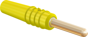 2 mm plug, solder connection, 0.5 mm², yellow, 22.2609-24
