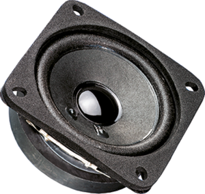 Broadband speaker, 8 Ω, 88 dB, 200 Hz to 20 kHz, black