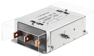 EMC/RFI filter, 60 Hz, 200 A, 3x 520/300 VAC, 110 kW, connecting pin, FN3270H-200-99