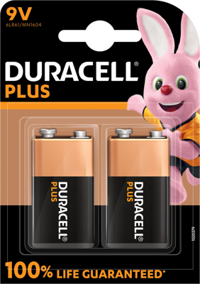PLUS-9V B2 Duracell Round Cells, 9V Blocks
