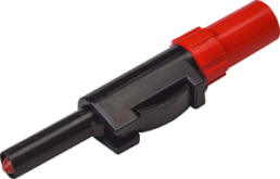 4 mm plug, solder connection, 2.5 mm², CAT O, red, SLS 10 B RT