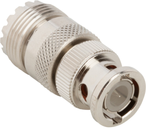 Coaxial adapter, 50 Ω, BNC plug to UHF socket, straight, 000-2900