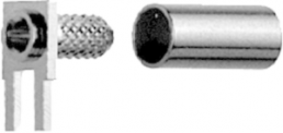 Cable connection for PCBs 50 Ω, RG-188A/U, RG-174/U, KX-3B, RG-316/U, KX-22A, solder/solder, angled, 100021307