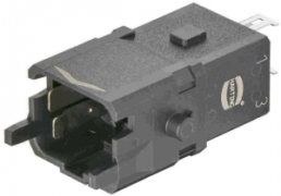 Pin contact insert, 1A, 3 pole, crimp connection, with PE contact, 09100033006