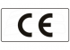 CE logo CE0913W, 9.0 x 13 mm, card with 20 logos