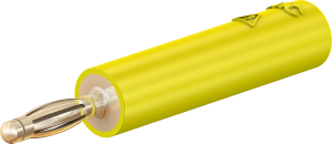 Laboratory adapter, yellow, 30 V, 60 V