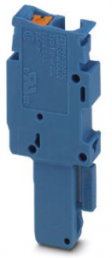 Plug, push-in connection, 0.14-4.0 mm², 1 pole, 24 A, 6 kV, blue, 3210075