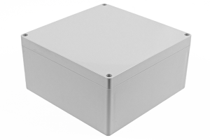 ABS enclosure, (L x W x H) 180 x 180 x 90 mm, light gray (RAL 7035), IP66, 1554WAGY