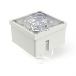RF 15, silver, spot illumination, 2.9 ± 0.6 N, lamp blue, bezel transparent, 1 NO