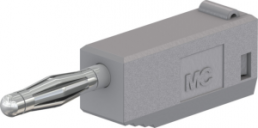 2 mm plug, solder connection, 0.5 mm², gray, 22.2617-28