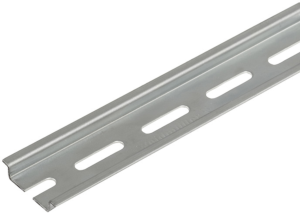 DIN rail, perforated, 35 x 7.5 mm, W 1000 mm, steel, galvanized, 0514510000
