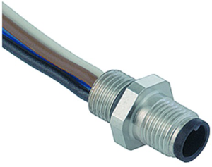 Sensor actuator cable, M5-flange plug, straight to open end, 3 pole, 0.2 m, 1 A, 09 3105 00 03