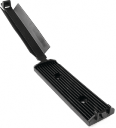 Flat cable clip, polyamide, black, self-adhesive, (L x W) 25 x 56.5 mm