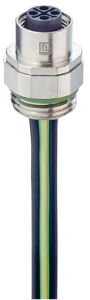 Socket, M12, 4 pole, Coupling nut, straight, 934980503