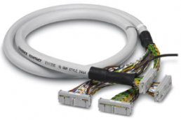 Connecting line, 10 m, IDC/FLK socket connector angled to IDC/FLK socket connector angled, 0.129 mm², AWG 26, 2906959