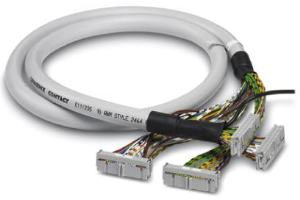 Connecting line, 1 m, IDC/FLK socket connector angled to IDC/FLK socket connector angled, 0.129 mm², AWG 26, 2906951