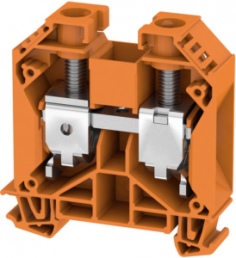 Through terminal block, screw connection, 2.5-35 mm², 2 pole, 125 A, 8 kV, orange, 1060220000