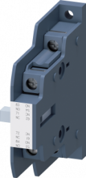 Auxiliary switch, 16 A, 1 Form A (N/O) + 1 Form B (N/C), screw connection, 3RH1981-1JA11