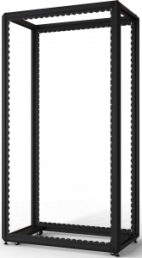 42 U cabinet rack, mobile, (H x W x D) 2000 x 600 x 1100 mm, steel, black gray, 20630-231