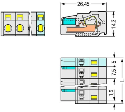 721-210/026-000 WAGO PCB Connection Systems Image 2