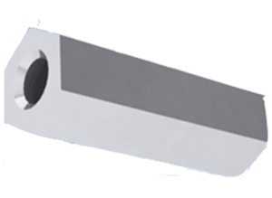 Hexagonal spacer bolt, Internal/Internal Thread, M3/M3, 6 mm, aluminum