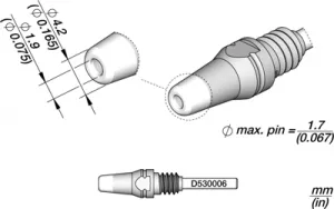 D530006 JBC Soldering tips, desoldering tips and hot air nozzles