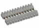 Connection terminal, 12 pole, 2.5 mm², white, screw connection, 6 A