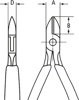 77 32 120 H ESD Knipex Side Cutters, Tip Cutters Image 2