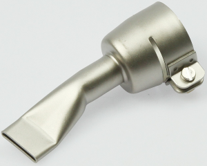Wide slot nozzle ø 31.5 mm, 20 x 2 mm, -15° angled, 30° offset for hot-air blowers, 105.487