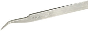 ESD precision tweezers, uninsulated, antimagnetic, stainless steel, 120 mm, 7SASL
