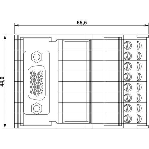 2322401 Phoenix Contact Transfer Modules for Mounting Rail Image 2