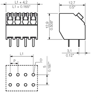 1885680000 Weidmüller PCB Terminal Blocks Image 3