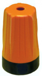 Bend protection grommet, cable Ø 14.5 mm, for BNC, L 23 mm, plastic, orange