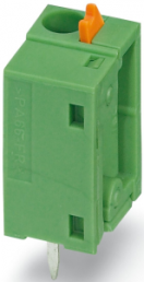 PCB terminal, 1 pole, pitch 7.62 mm, AWG 24-16, 17.5 A, spring-clamp connection, green, 1790487
