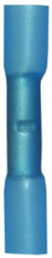 Butt connector with heat shrink insulation, 1.5-2.5 mm², AWG 16 to 14, blue, 36 mm