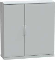 Control cabinet, (H x W x D) 1250 x 1250 x 420 mm, IP44, polyester, light gray, NSYPLAZT12124G