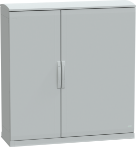 Control cabinet, (H x W x D) 1250 x 1250 x 420 mm, IP44, polyester, light gray, NSYPLAZT12124G