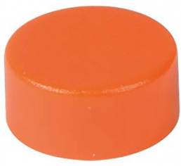 Cap, round, (H) 9.25 mm, orange, for pushbutton switch, 0862.8102