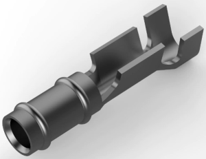 Round plug, Ø 1.47 mm, L 9.65 mm, uninsulated, straight, 0.2-0.6 mm², AWG 24-20, 60789-2