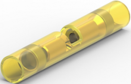 Butt connectorwith insulation, 26-96 mm², AWG 22 to 18, yellow, 42.06 mm
