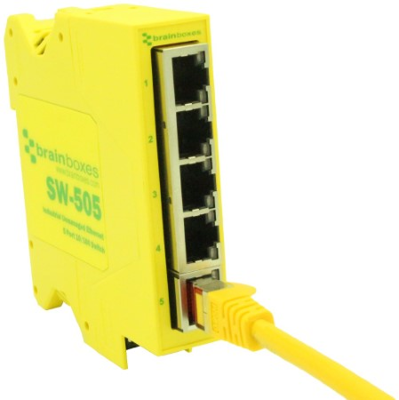 SW-505 BRAINBOXES Industrial ethernet switches Image 1