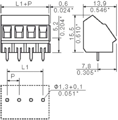 1845430000 Weidmüller PCB Terminal Blocks Image 3