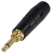 3.5 mm jack plug, 2 pole (mono), zinc, RTP2C-B
