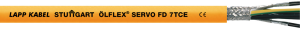 TPE servo line ÖLFLEX SERVO FD 7TCE 4 G 1.0 mm², AWG 18, shielded, orange