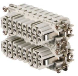 Socket contact insert, 5, 16 pole, unequipped, crimp connection, with PE contact, 1876040000