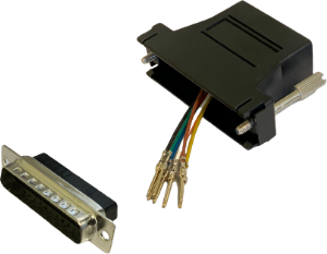 Adapter, D-Sub plug, 25 pole to RJ45 socket, 10121134