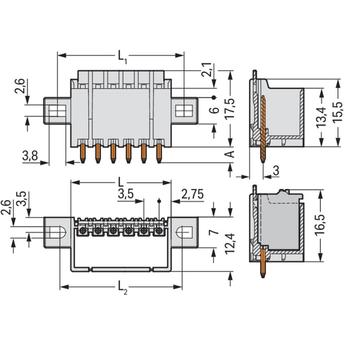 2091-1404/205-000 WAGO PCB Connection Systems Image 2